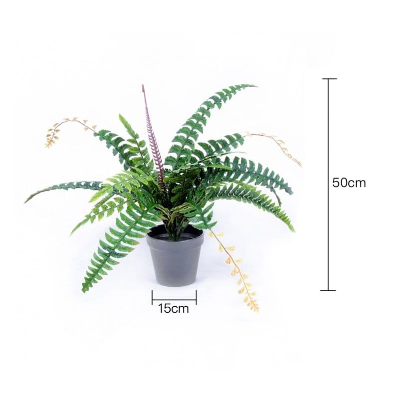 Plantasia Homewares Fern Potted Faux Indoor Plant