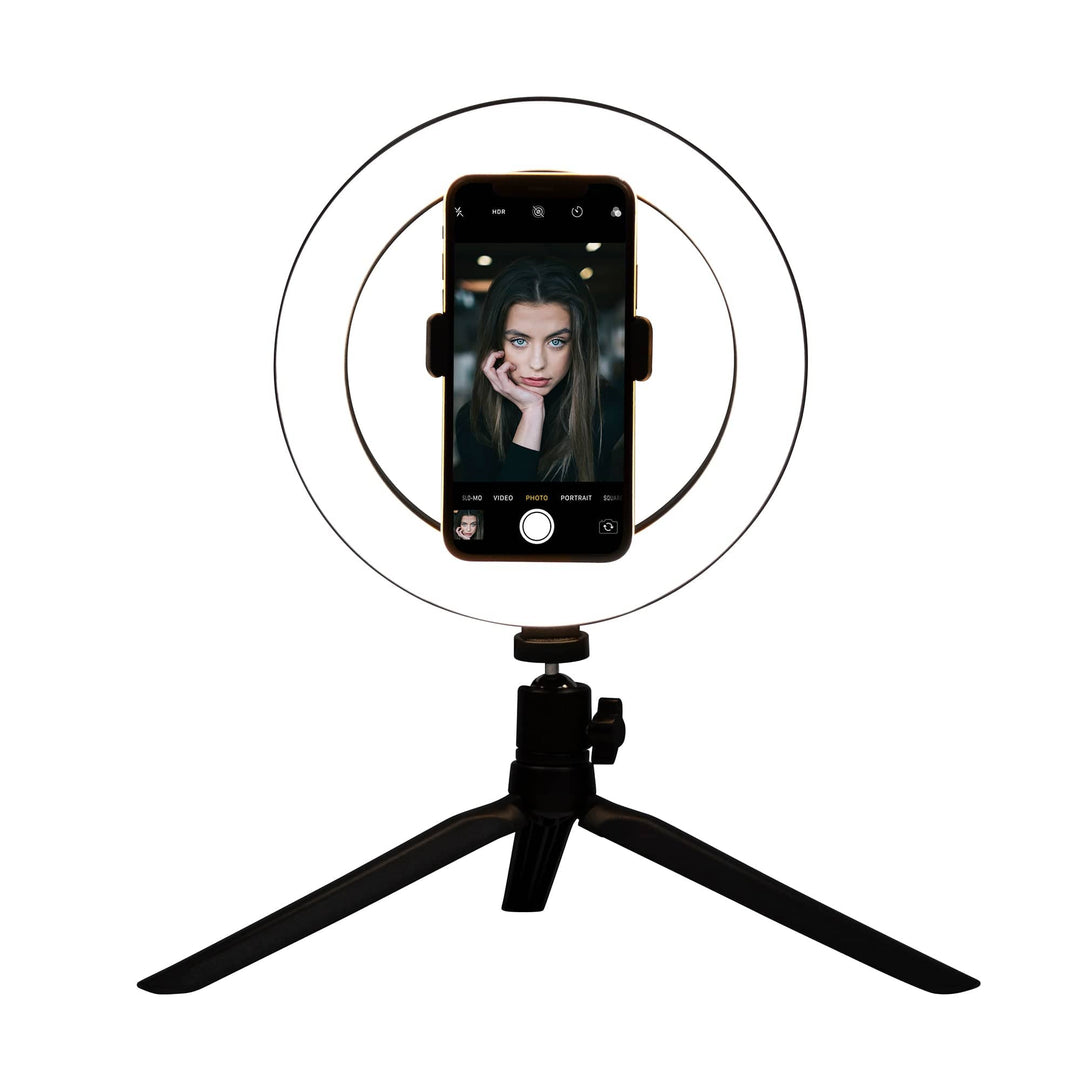 Living Today Electronics 20cm LED Selfie Ring Light with Stand and Phone Holder Circle Lightning
