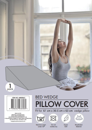 Memory Foam Wedge Bed Pillow with an Extra Cover