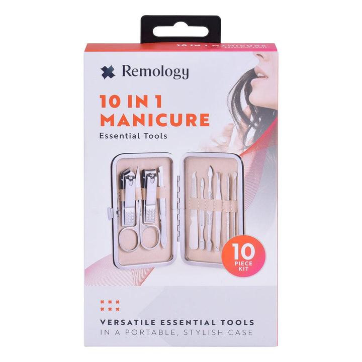 Remology personal care Remology Stainless Steel 10pc Manicure Set Silver