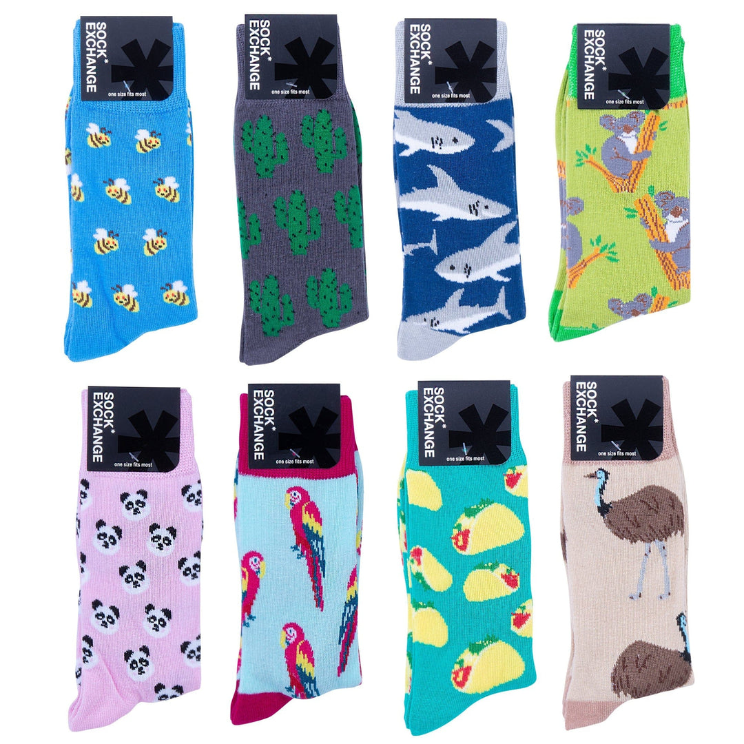 Sock Exchange Socks Wholesale 480 Novelty Socks and Display (RRP $4.95 or $9.95 for 3)