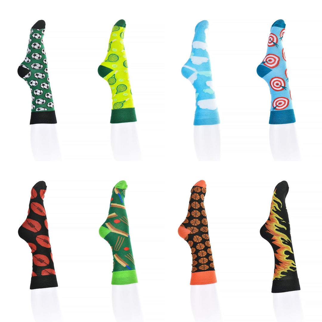 8 Pairs Fashion Novelty Funny  Socks one Size 5-13 Men  Socks  Women  Socks #4