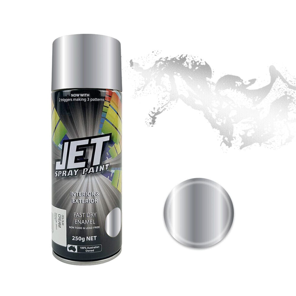 JET spray paint 3PK 250g Spray Paint Can For Interior and Exterior 26 colours Fast Dry