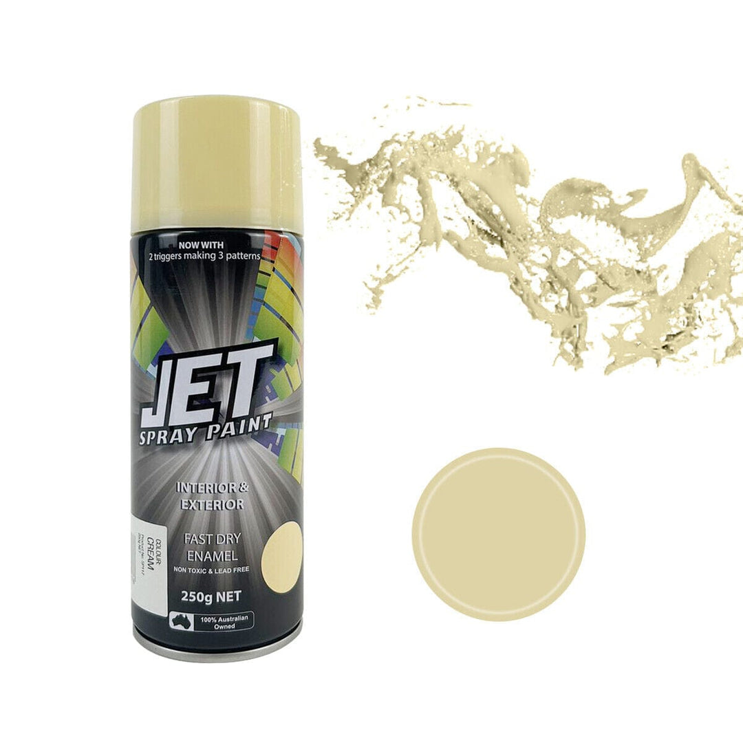 JET spray paint 3PK 250g Spray Paint Can For Interior and Exterior 26 colours Fast Dry