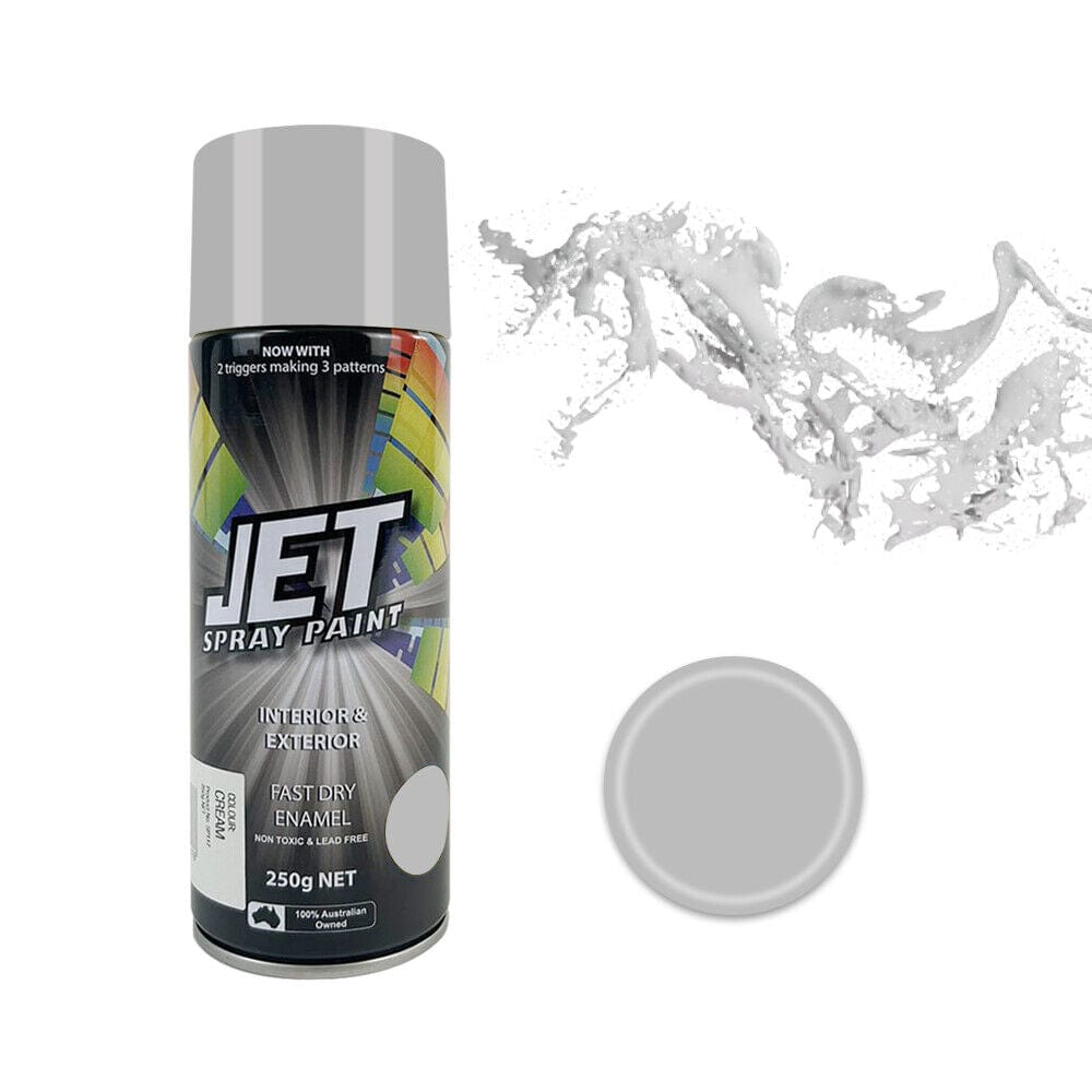 JET spray paint 3PK 250g Spray Paint Can For Interior and Exterior 26 colours Fast Dry