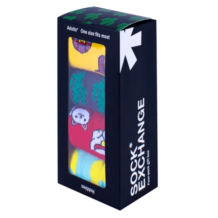 Sock Exchange Socks Gift Boxed 4 Pairs-Pop Culture