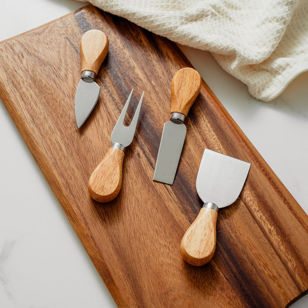 Clevinger Kitchen Knives Clevinger Avalon 4 Piece Wood Handle Cheese Knife Set