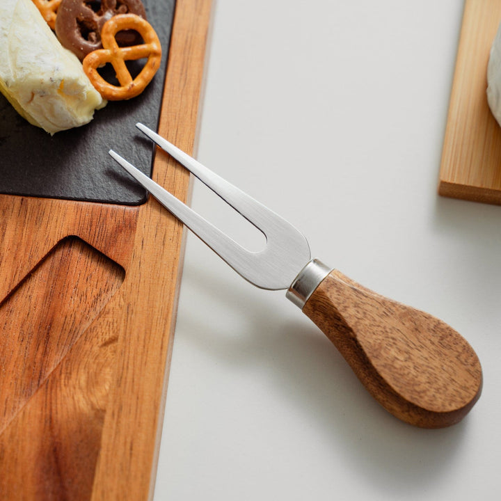 Clevinger cheese board Clevinger 4 Piece Acacia Wood & Slate Cheese Board With Knife Set