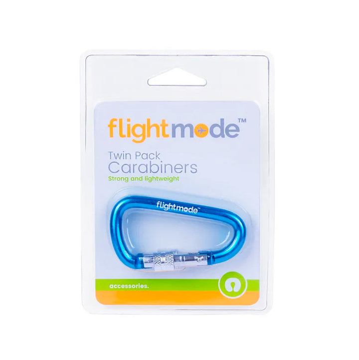 Flightmode  Travel Luggage Carabiners - Blue