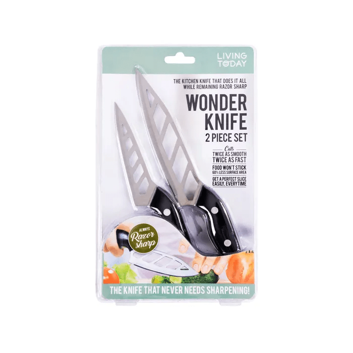 LIVINGTODAY Wonder Bread Knife Set of 2