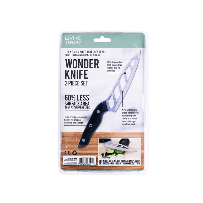 LIVINGTODAY Wonder Bread Knife Set of 2