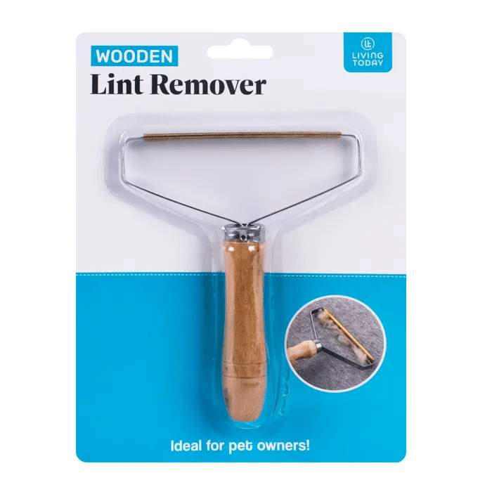 LIVINGTODAY Wooden Lint Remover