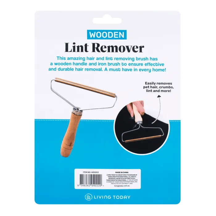 LIVINGTODAY Wooden Lint Remover