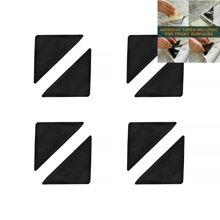 8 Pcs Rug Gripper Reusable , Keeps Your Rugs and Mats in Place