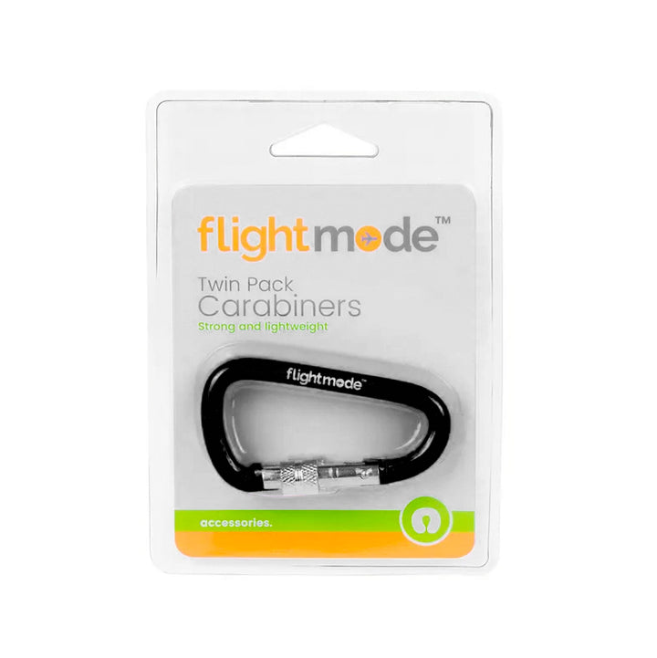 Flightmode Travel Luggage Carabiners - Black