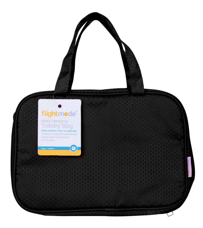 Flightmode toiletry bag Travel Waterproof Hanging Toiletry Bag - Black