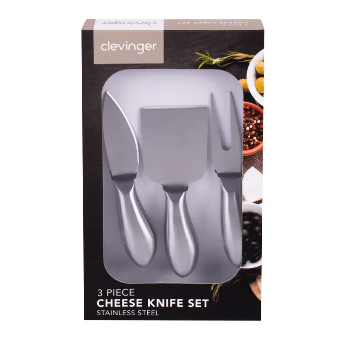 Living Today Kitchen Knives Clevinger Belmont 3 Piece Stainless Steel Cheese Knife Set