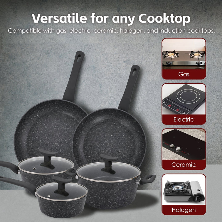 8 Pcs Clevinger Non-Stick Cookware Set
