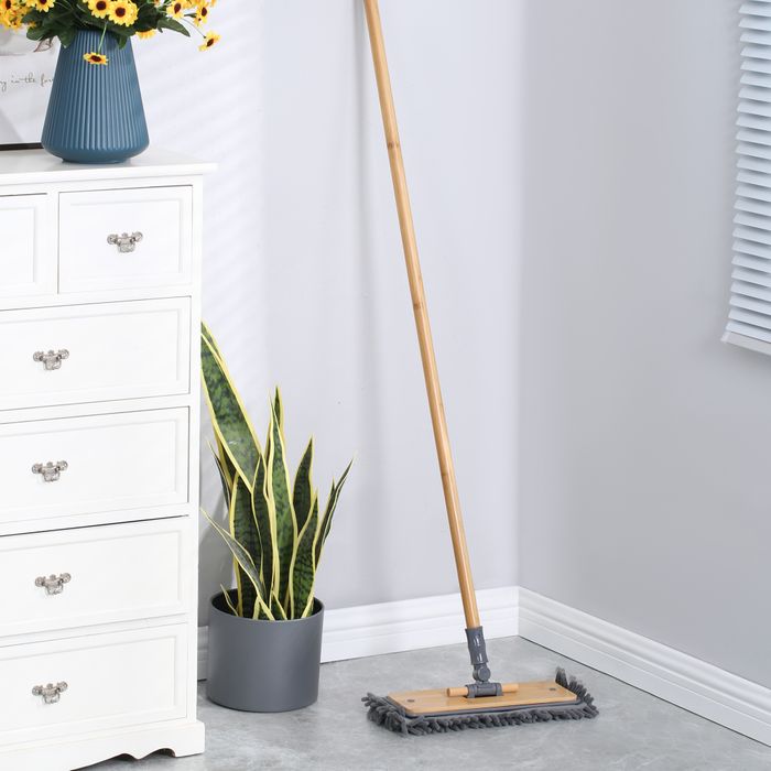 Bamboo Microfibre Mop Indoor Cleaning