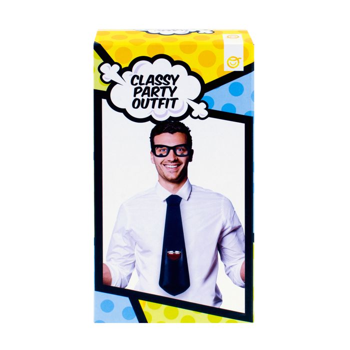 Party Game Bottle Opener Glasses & Tie Can Holder