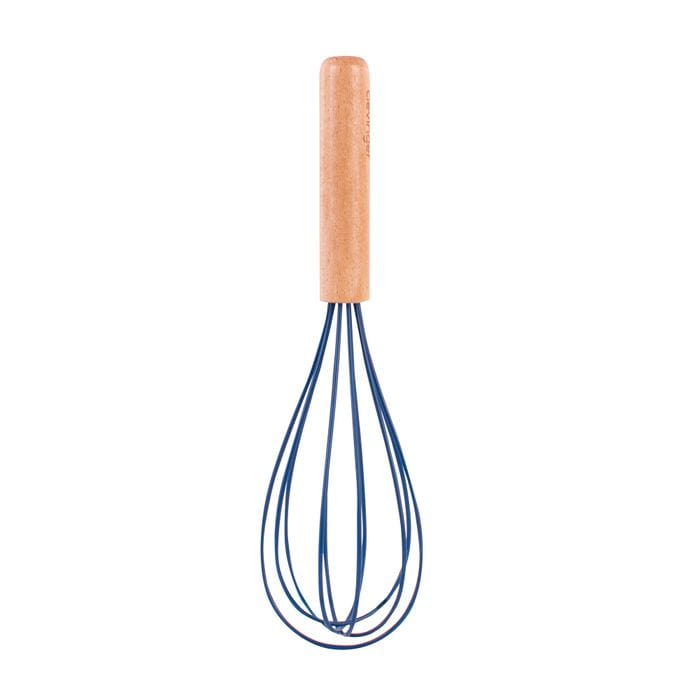 Clevinger 2pcs Beechwood & silicone whisk navy