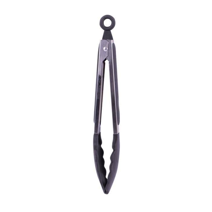 Clevinger 2pcs Stainless steel & silicone tongs charcoal