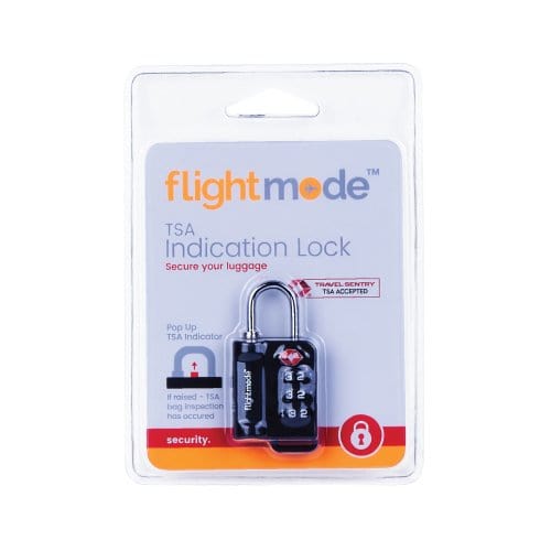 Flight Mode TSA Approved Travel 3 Dial Indicator Padlock