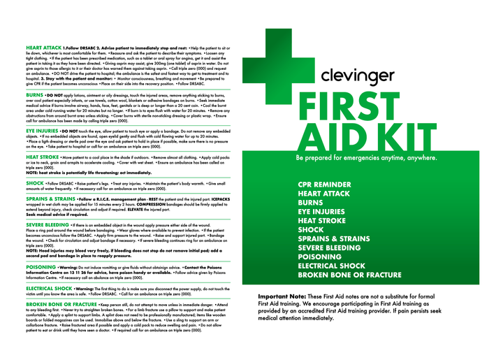 Living Today First Aid Kits 210 Piece Deluxe Emergency First Aid Kit ARTG Registered Australia