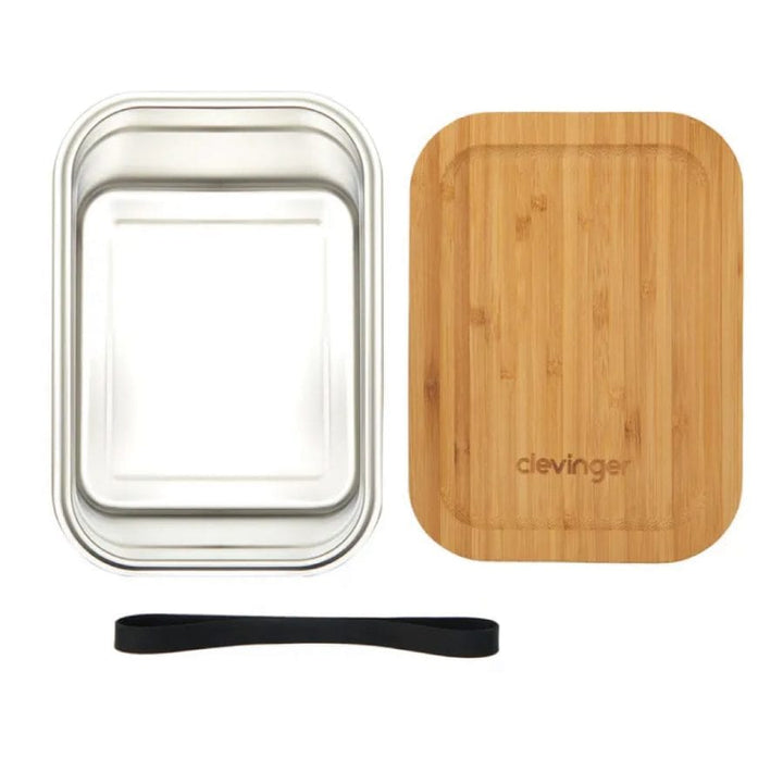 Clevinger Lunch Box Clevinger Stainless Steel Bamboo Extra Large Lunch Box 2000ml
