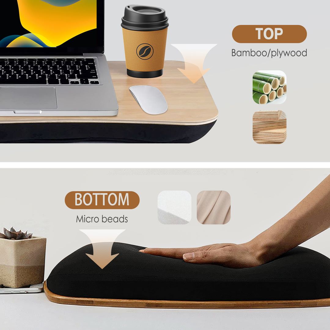 Portable Bamboo Laptop PC Table Lap Tray Workstation