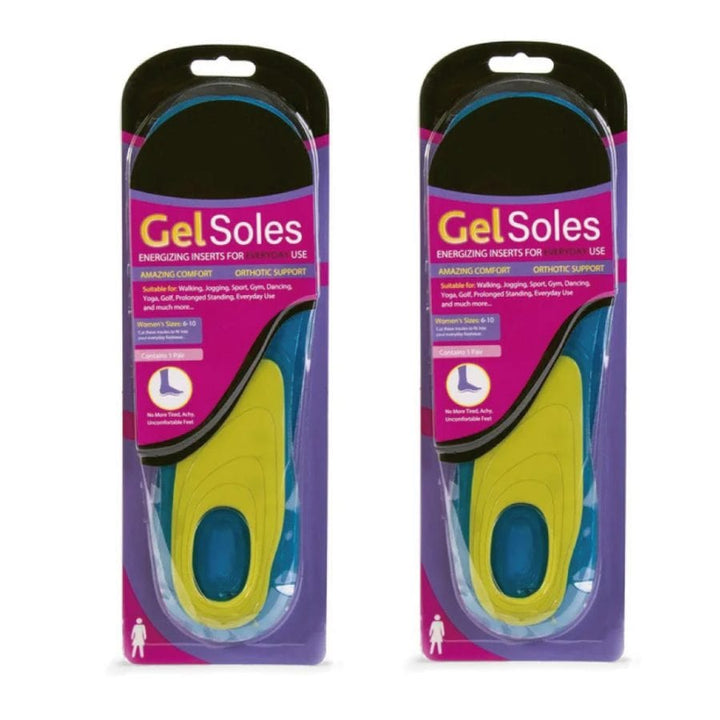 Living Today Women's Gel Insoles, Arch Support Pads, Small