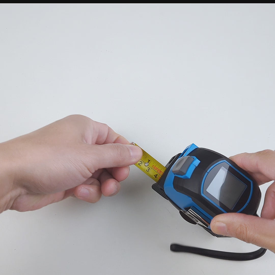 60m Laser Measure, Cross-line Laser Level, 5m Tape Measure Yellow