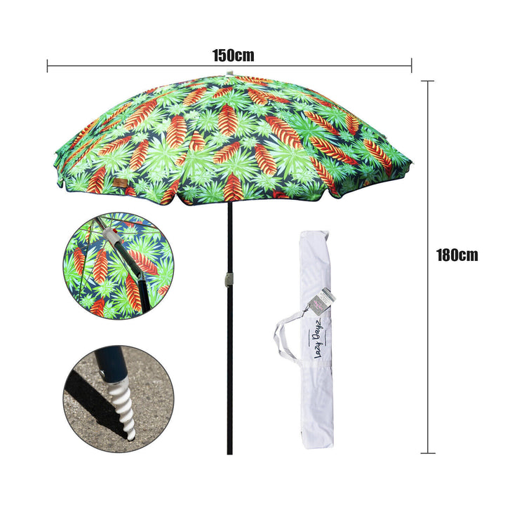 Lazy Dayz Beach Umbrella - Mossman