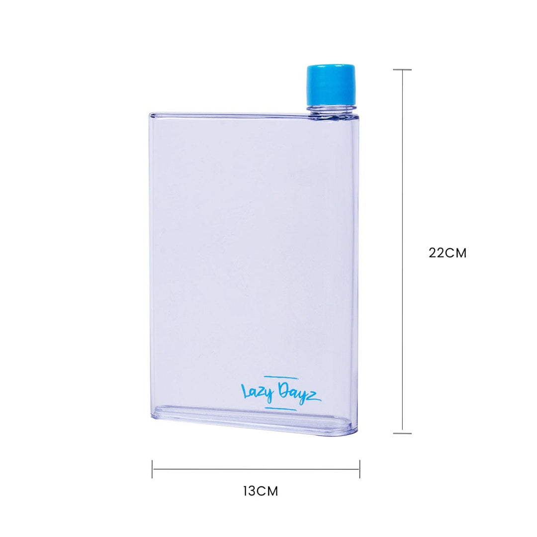 Lazy Dayz Hydration Lazy Dayz Flat Bottle 380ml - Blue