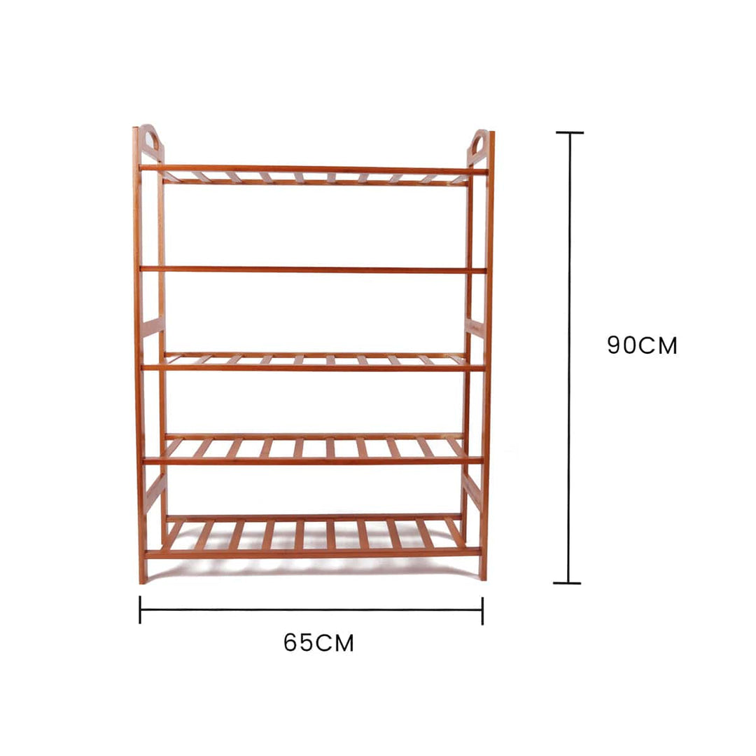 Living Today Homewares 5 Tier Bamboo Shoe Rack