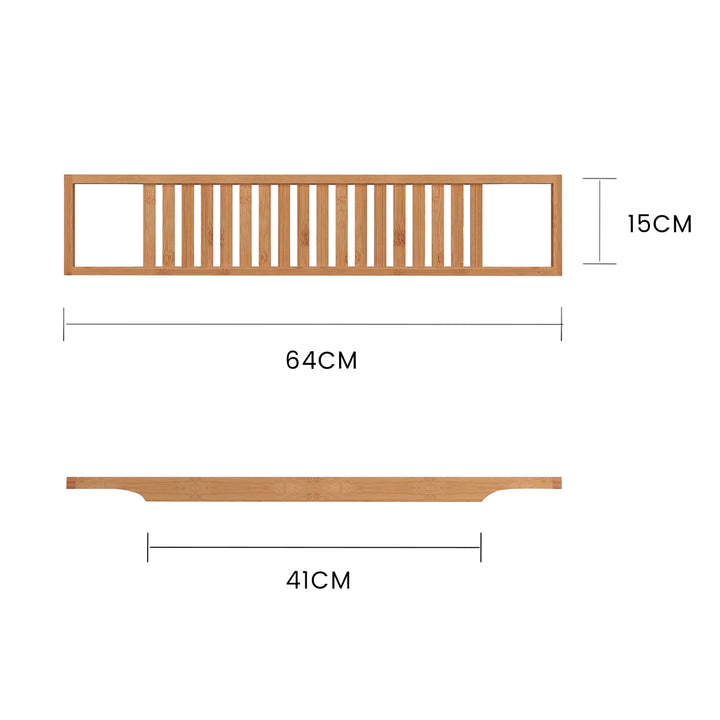 Bamboo Bath Caddy 64x15cm