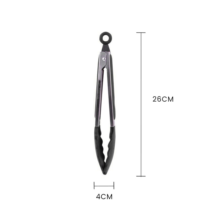 2pcs Stainless steel & silicone tongs charcoal