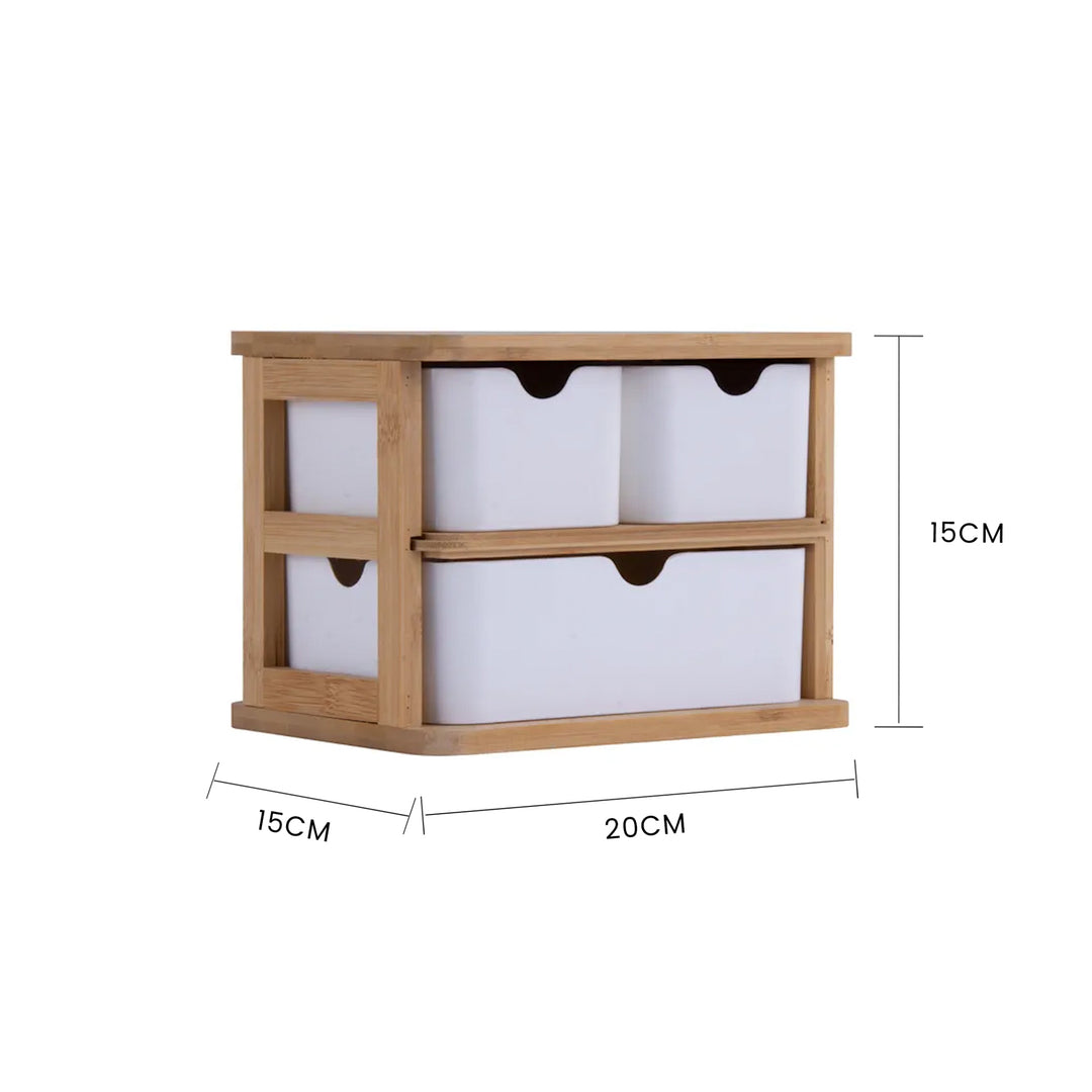 Bamboo Fibre Storage Drawer Set