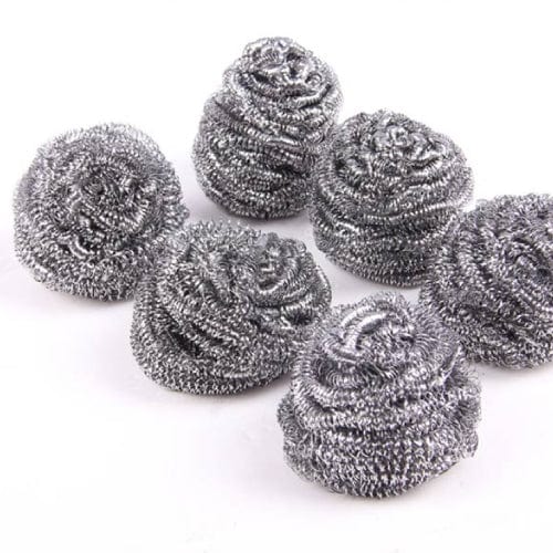 Living Today STAINLESS STEEL SCOURERS 6 PACK