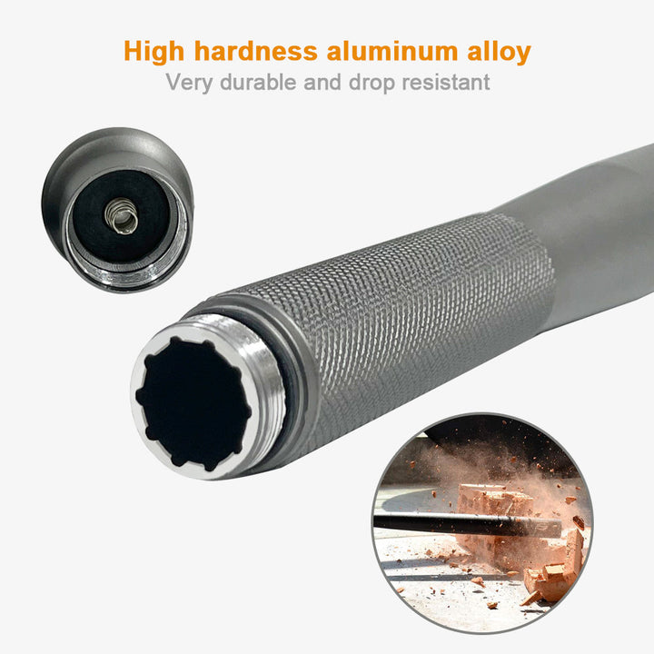 Brillar Aluminium Security Torch - Black