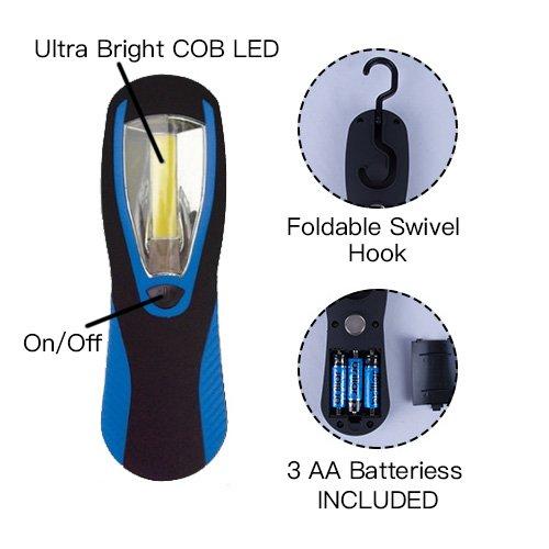 300 Lumens Ultra Bright Work Light with COB LED Technology-Black/Navy