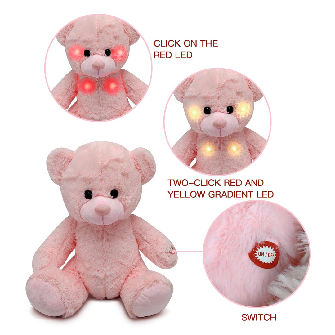 30 cm Pink LED Teddy Bear Plush Toy