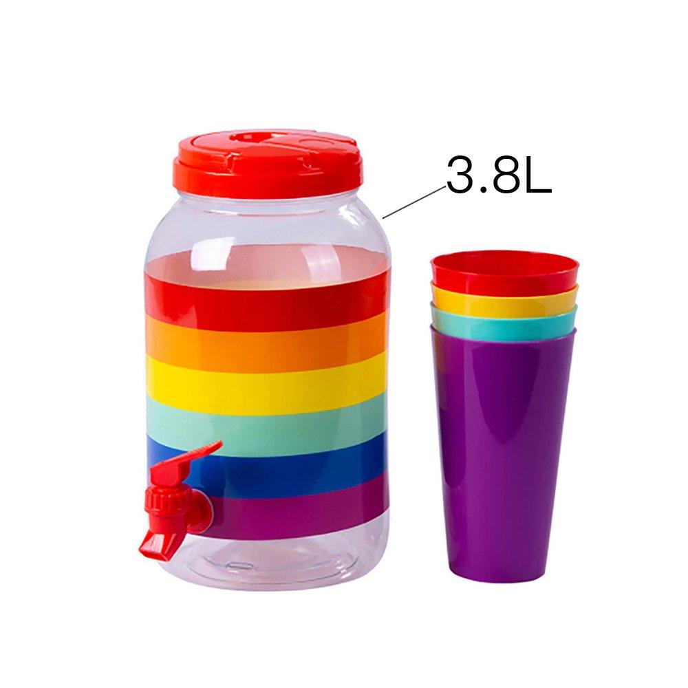 5pcs 3.8L Beverage Dispenser 100%Leakproof Wide Mouth Easy Filling Drink Dispenser For Outdoor Parties and Daily Use