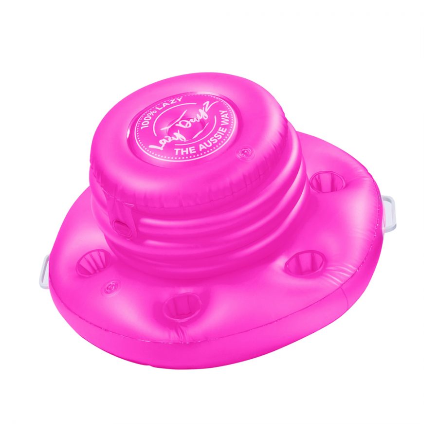 70cm Pool Float Inflatable Drinks Holder Tub - Pink/Teal