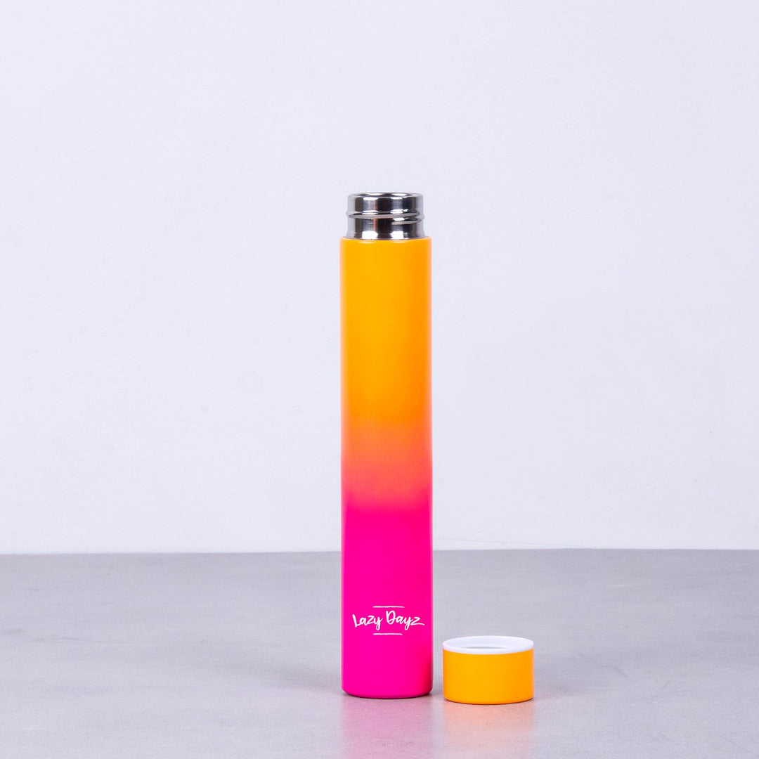 Lazy Dayz Slimline Drink Bottle 300ml - Orange Pink Ombre Default Title