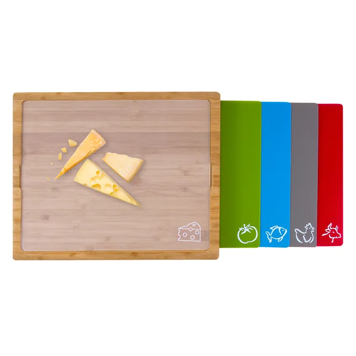 Bamboo Chopping Board With 5 Inserts